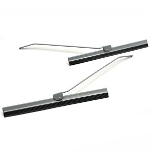 Blade Wiper Set 190mm (7") With Arm (Silver)